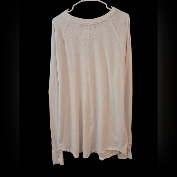 FREE PEOPLE WE THE FREE. THE ARDEN TEE. LONG SLEEVE. WHITE. SIZE X-LARGE. - Picture 5 of 13